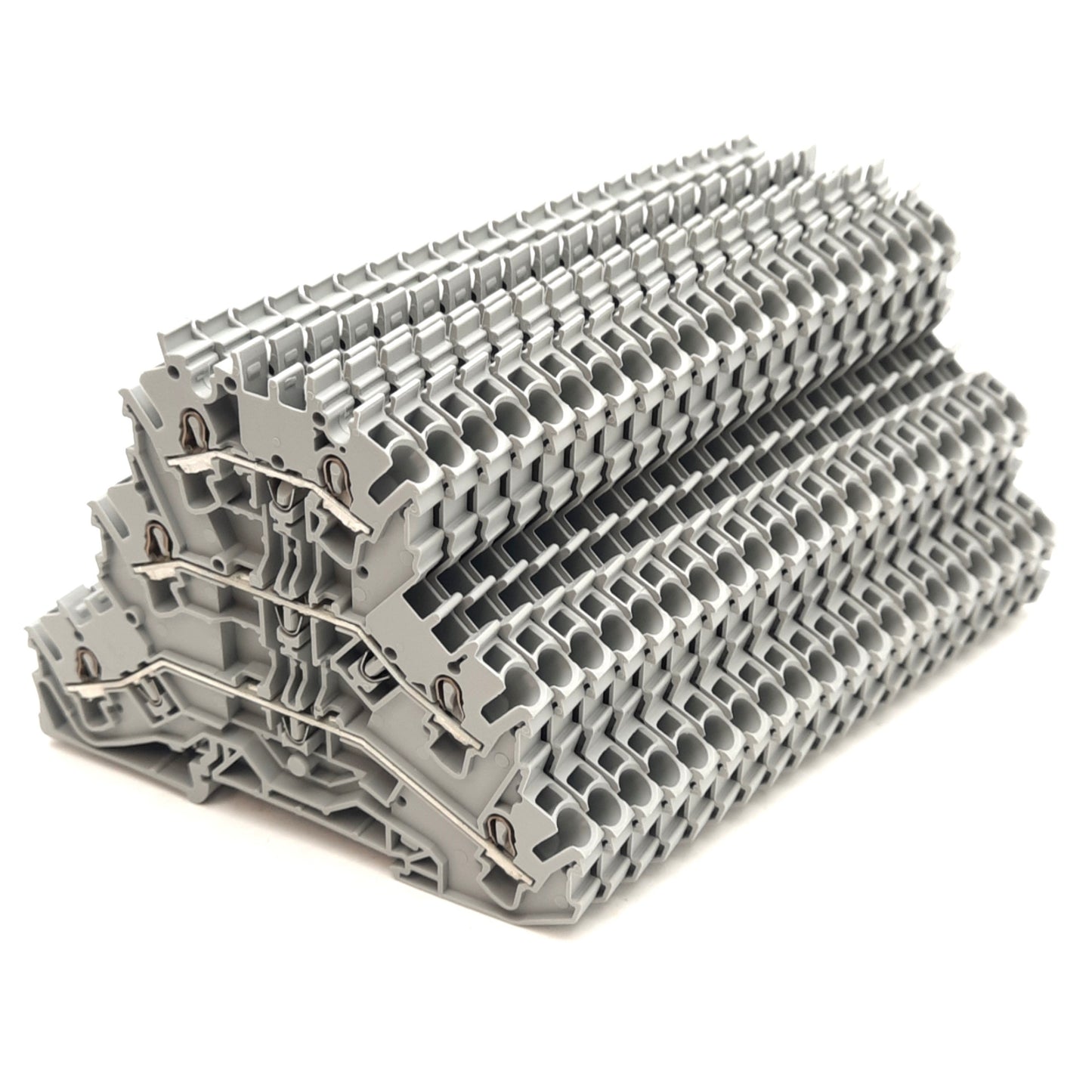 Used Lot of 20 Wago 2002-3201 Top-Job Terminal Block 500V 24A, Three Levels 5.2mm