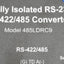 Used B&B Electronics 485LDRC9 Optically Isolated RS-232 to RS-422/485 Converter 30VDC