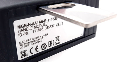New Euchner MGB-H-AA1A6-R-111838 Door Handle Module Auto Lockout W/ Escape Release