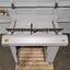 Used ASYS BCO 02 Edge Belt Conveyor System 1060mm Long, 460mm Max Width, 120VAC 1.2A