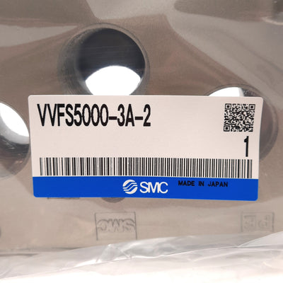 New SMC VVFS5000-3A-2 End Plate for VFS5000 Series Non Plug-in Type Manifold, 1.0MPa