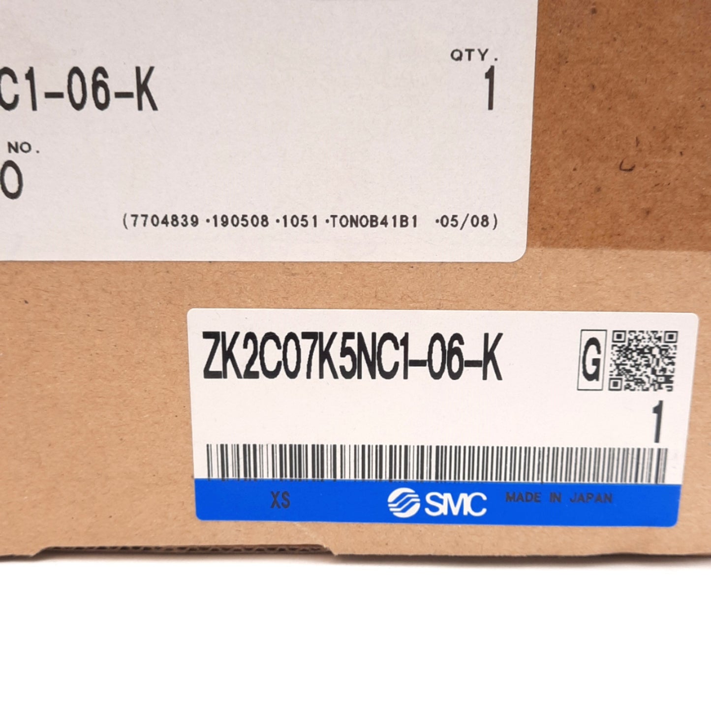 New SMC ZK2C07K5NC1-06-K ZM Vacuum Nozzle, Size ø0.7, NC Supply/Relief Valves, 24VDC