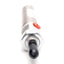 Used SMC NCDMB056-0100C Pneumatic Cylinder, ø9/16" Bore, 1" Stroke, 250psi, 1/8" NPT