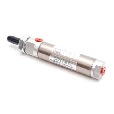 Used SMC NCDMB056-0100C Pneumatic Cylinder, ø9/16" Bore, 1" Stroke, 250psi, 1/8" NPT
