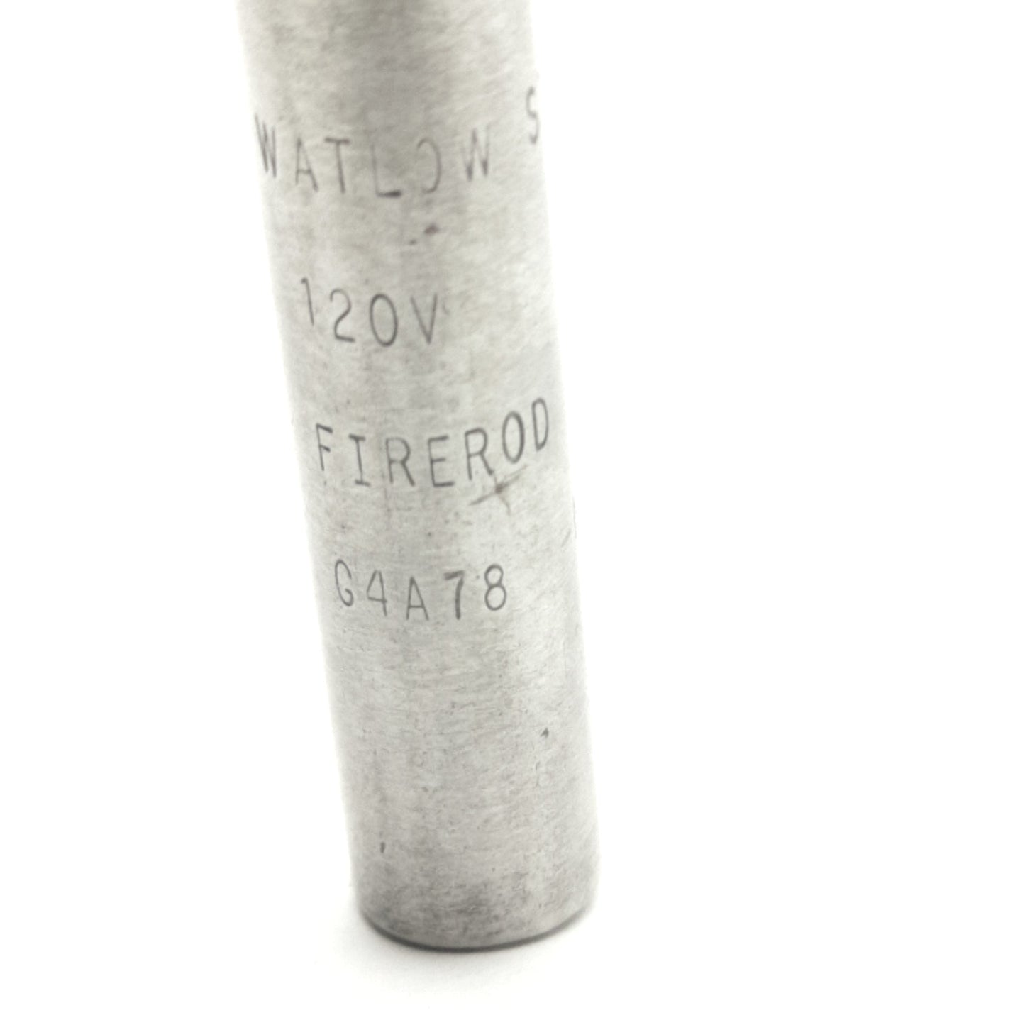 Used Watlow G4A78 Firerod Cartridge Heater Ø3/8" x 4", 120V 150W, .5m SS Braided Lead
