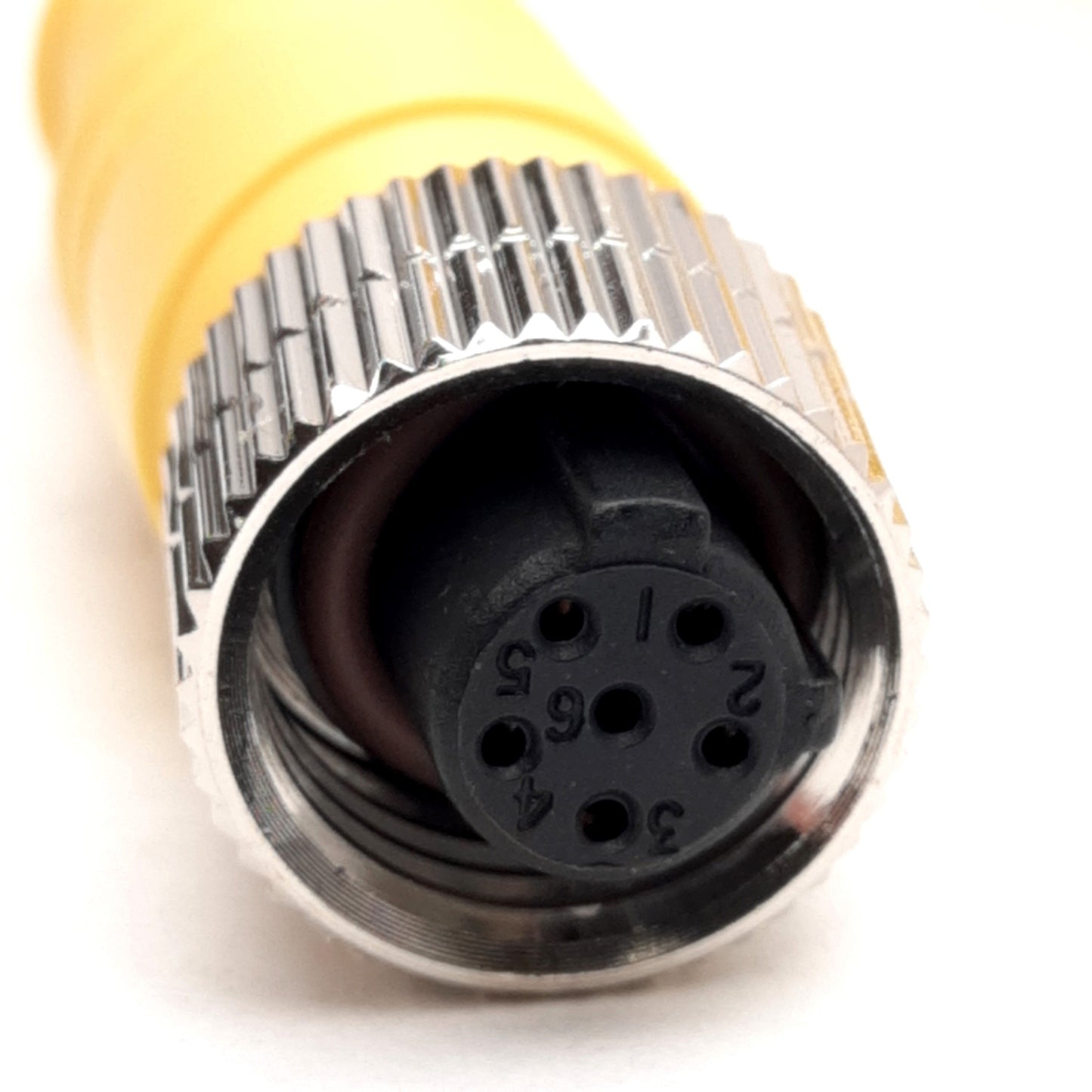 Used Mencom MACB-6MFP-2M Cordset, Micro-AC 6-Pin Male to Female, 300V 4A, 2M