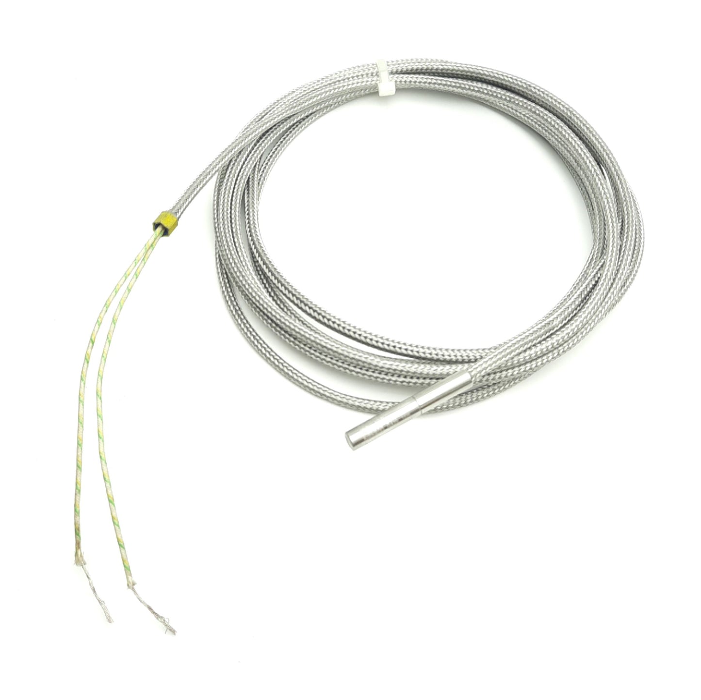 Used Watlow E1A52 Firerod Cartridge Heater 1/4" x 1", 120V 100W, 10Ft Braided Lead