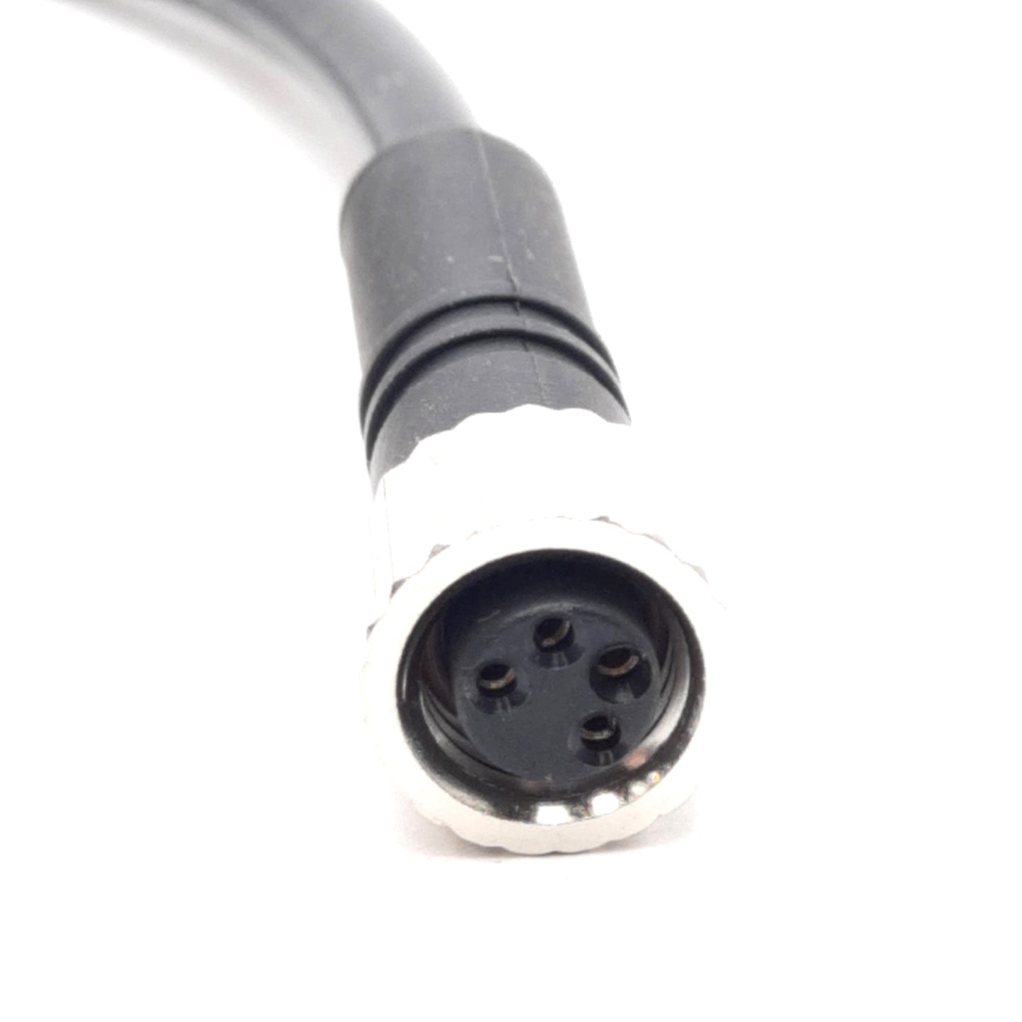 New Lot of 2 Mencom MDNT-4MFP-2M Cordset M12 4-Pin Male Straight to M8 Female 60V 3A