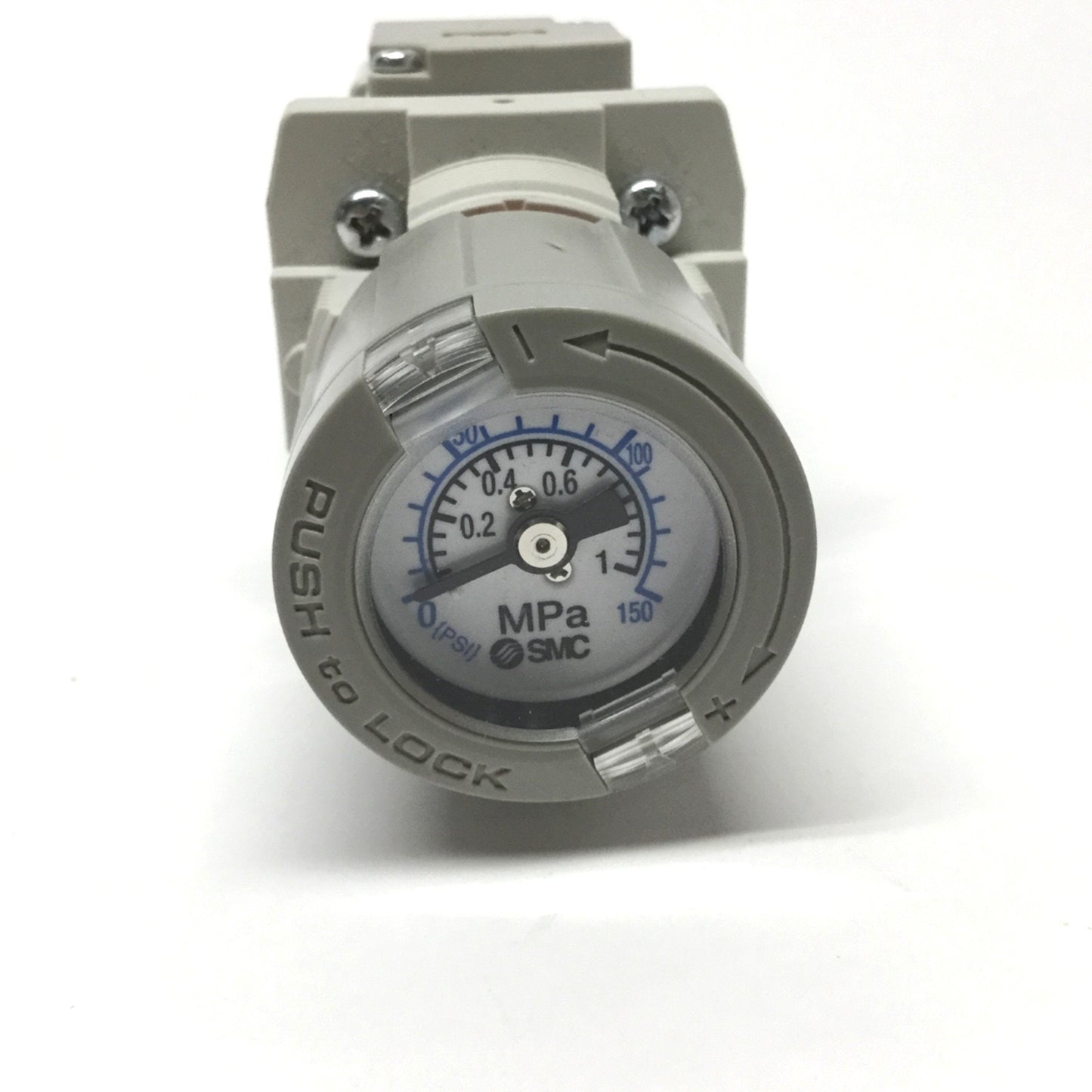 Used SMC AWG20-N02G1H-CZ-B Filter/Pressure Regulator 1/4" NPT, 5µm, 7-125psi