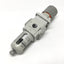 Used SMC AWG20-N02G1H-CZ-B Filter/Pressure Regulator 1/4" NPT, 5µm, 7-125psi