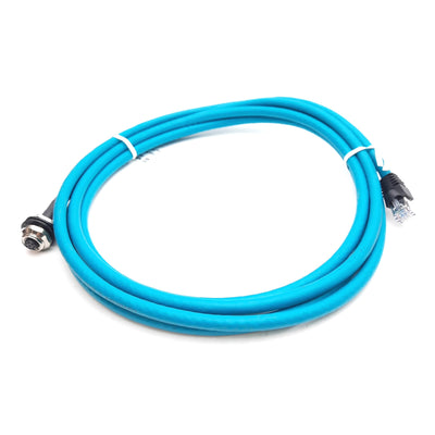 New – Open box Lumberg Automation 0985 656 104/3M Ethernet Cable M12 8-Pin Female to RJ45, 3m
