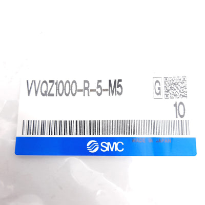 New Lot of 5 SMC VVQZ1000-R-5-M5 Individual EXH Spacer, 5-Port, M5 Port, 0.7MPa