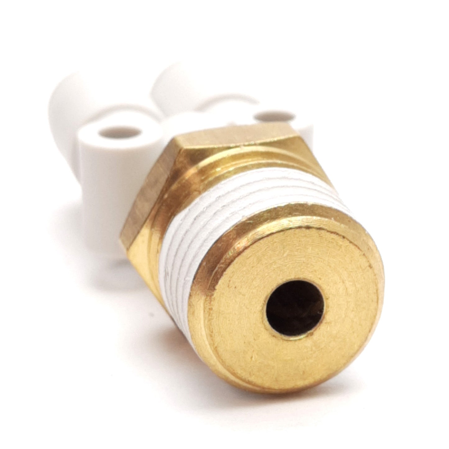 New Lot of 10 SMC KQ2U04-02AS Branch "Y" Fittings, ø4mm P2C to R1/4 Brass Screw