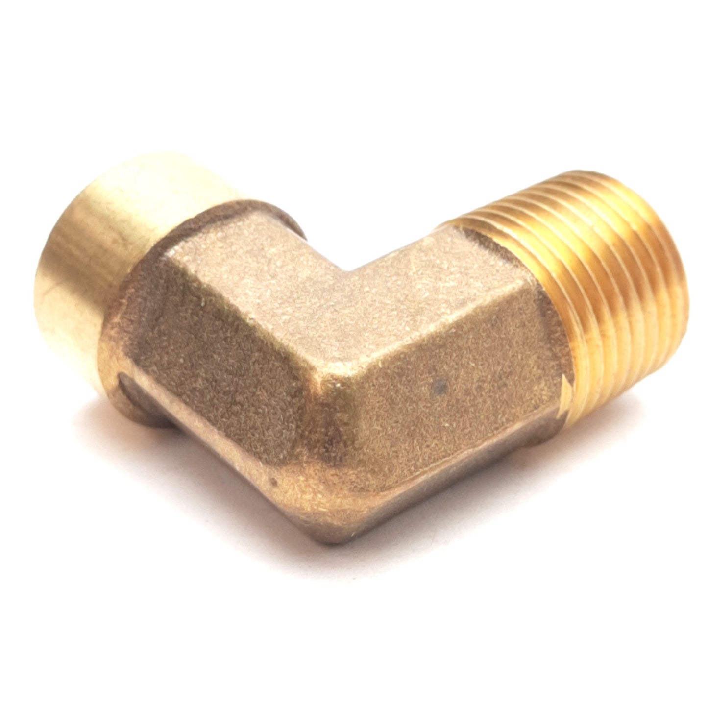 New – Open box Lot of 5 Epco 28262 Forged Reducing 90 Deg Street Elbow Brass, 1/4FIP to 3/8MIP