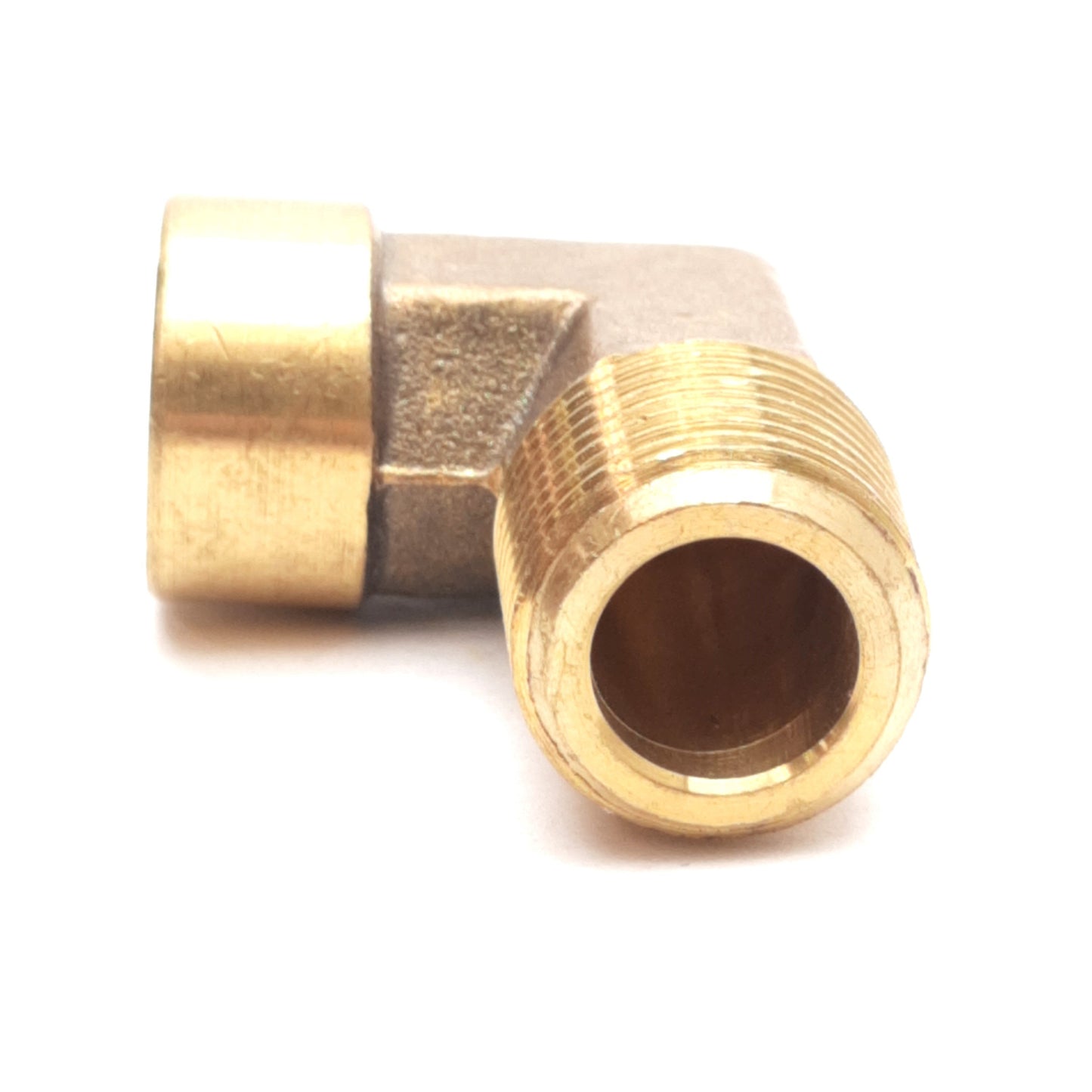New – Open box Lot of 5 Epco 28262 Forged Reducing 90 Deg Street Elbow Brass, 1/4FIP to 3/8MIP