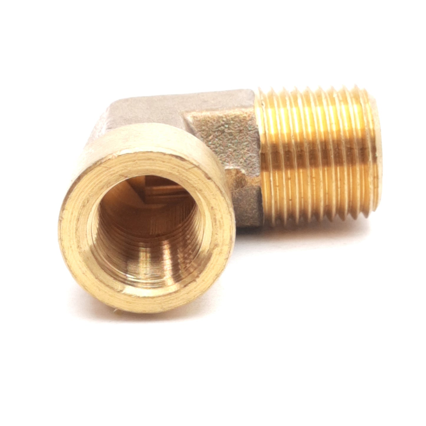 New – Open box Lot of 5 Epco 28262 Forged Reducing 90 Deg Street Elbow Brass, 1/4FIP to 3/8MIP