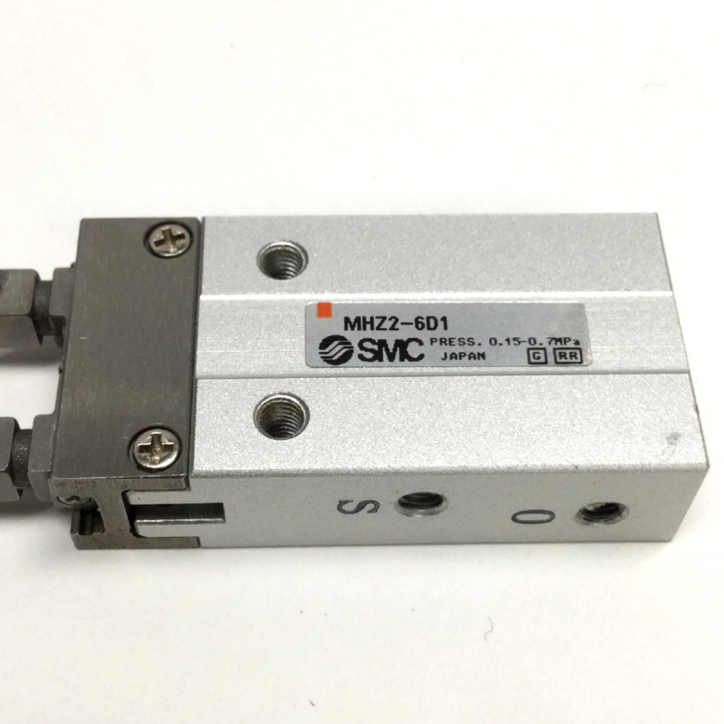 Used SMC MHZ2-6D1 Compact Parallel Air Gripper, 6mm Bore, 4mm Stroke, 0.3-0.7MPa