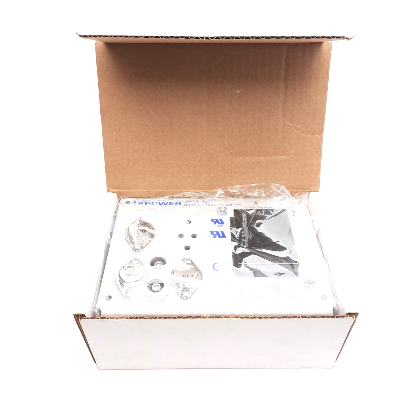 New International Power IHN24-3.6 Power Supply 100-240VAC In, 24VDC 3.6A Out