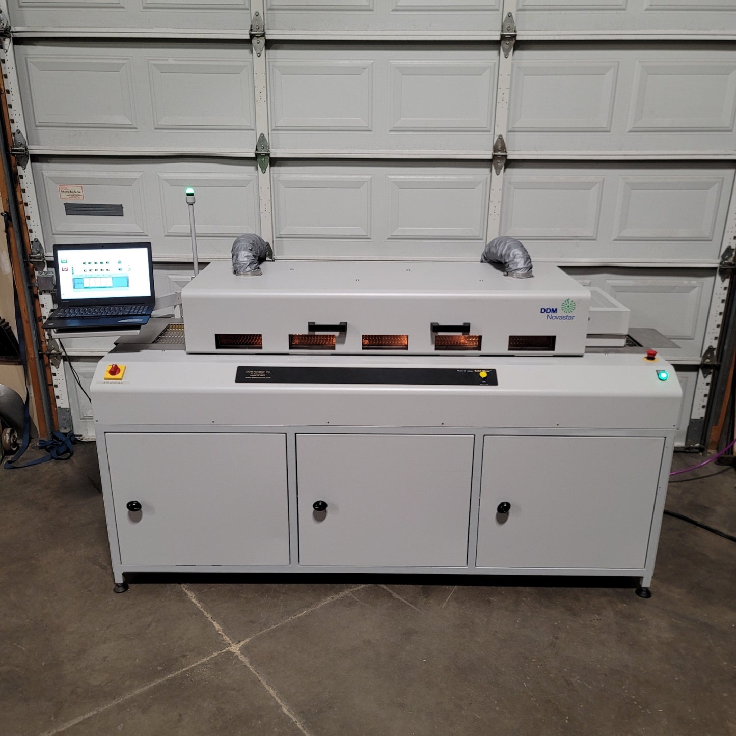 Used DDM Novastar GF-125HC 5-Zone Convection Reflow Oven 12"W x 56"L 400°C 208VAC 3Ph