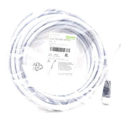 New Murr 7000-78021-9611000 Power Cable Female Straight 7/8" 5 Pole, 230-400VAC/VDC