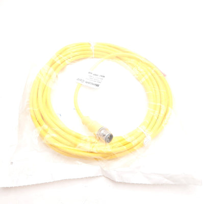 New Mencom MAC-4MP-6M Cordset, Micro-AC Male Straight 4-Pin to Flying Leads, 6m