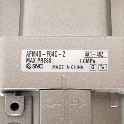New SMC AFM40-F04C-2 Mist Separator, G1/2 Ports, NC Drain Port, 0.3µm, 1.0MPa