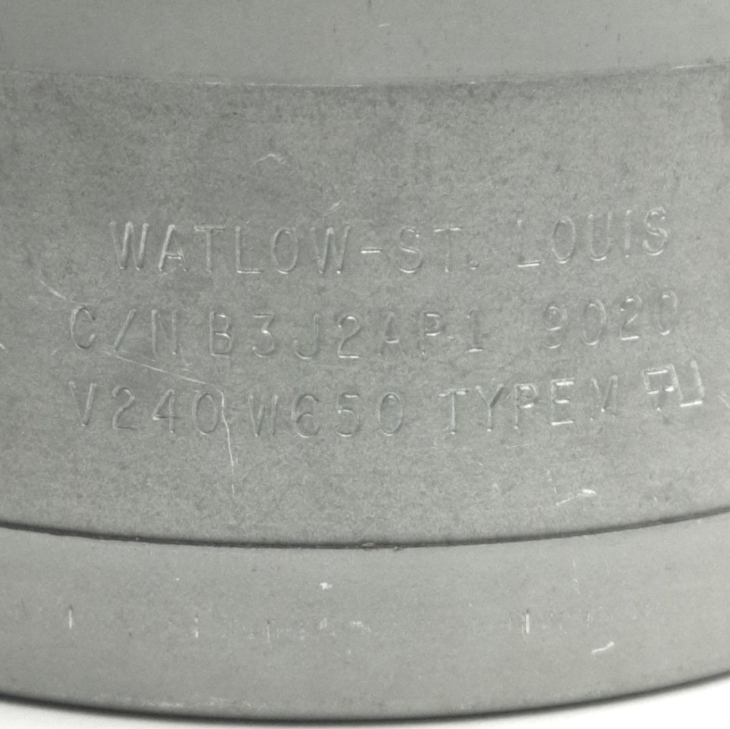 Used Watlow B3J2AP1 Band Heater, Ø3-1/2" x 2", 240V AC, 650W, Screw Terminals