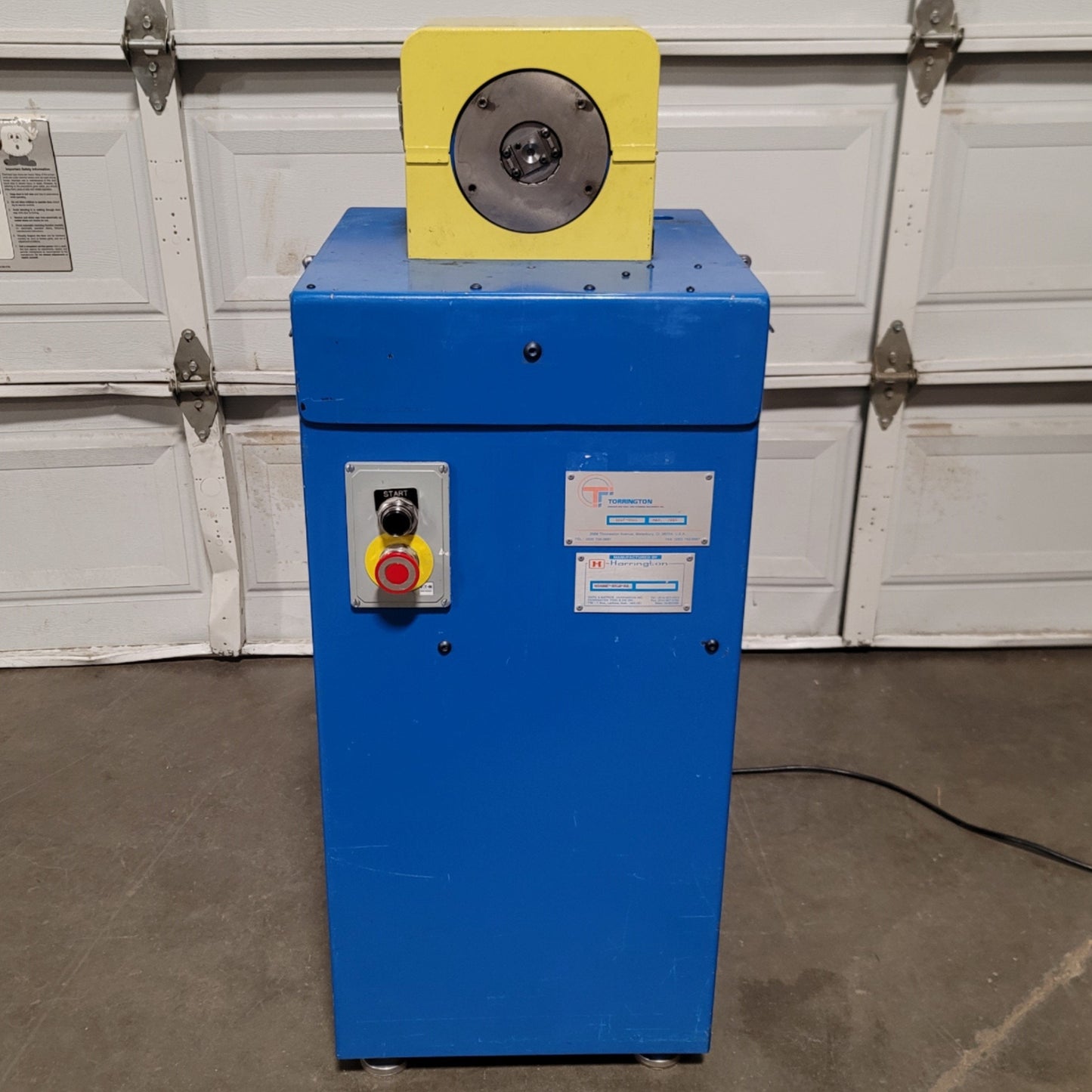 Used Torrington 100F-9966 Rotary Swaging Machine 1/16" Solid 1/4" Tube, 1/4HP, 120VAC