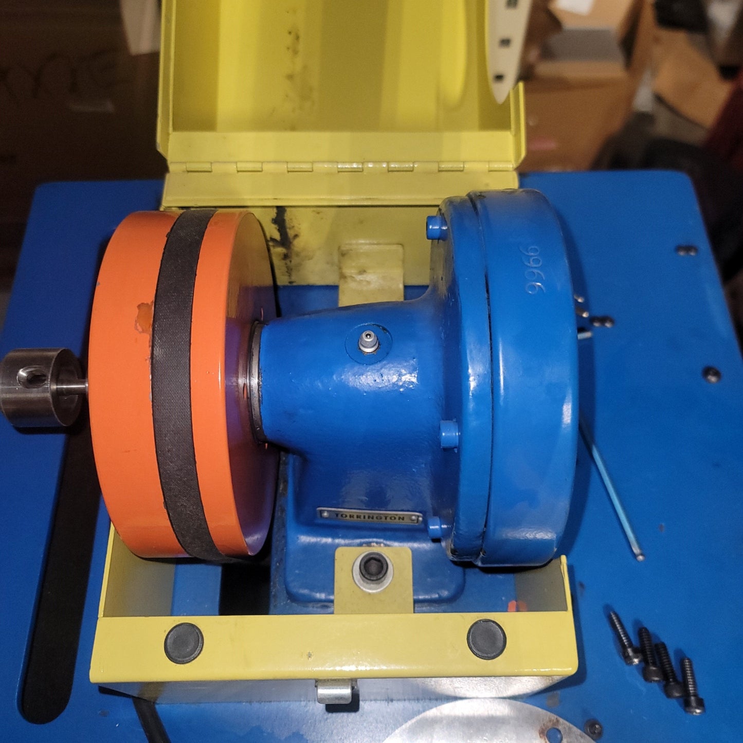 Used Torrington 100F-9966 Rotary Swaging Machine 1/16" Solid 1/4" Tube, 1/4HP, 120VAC