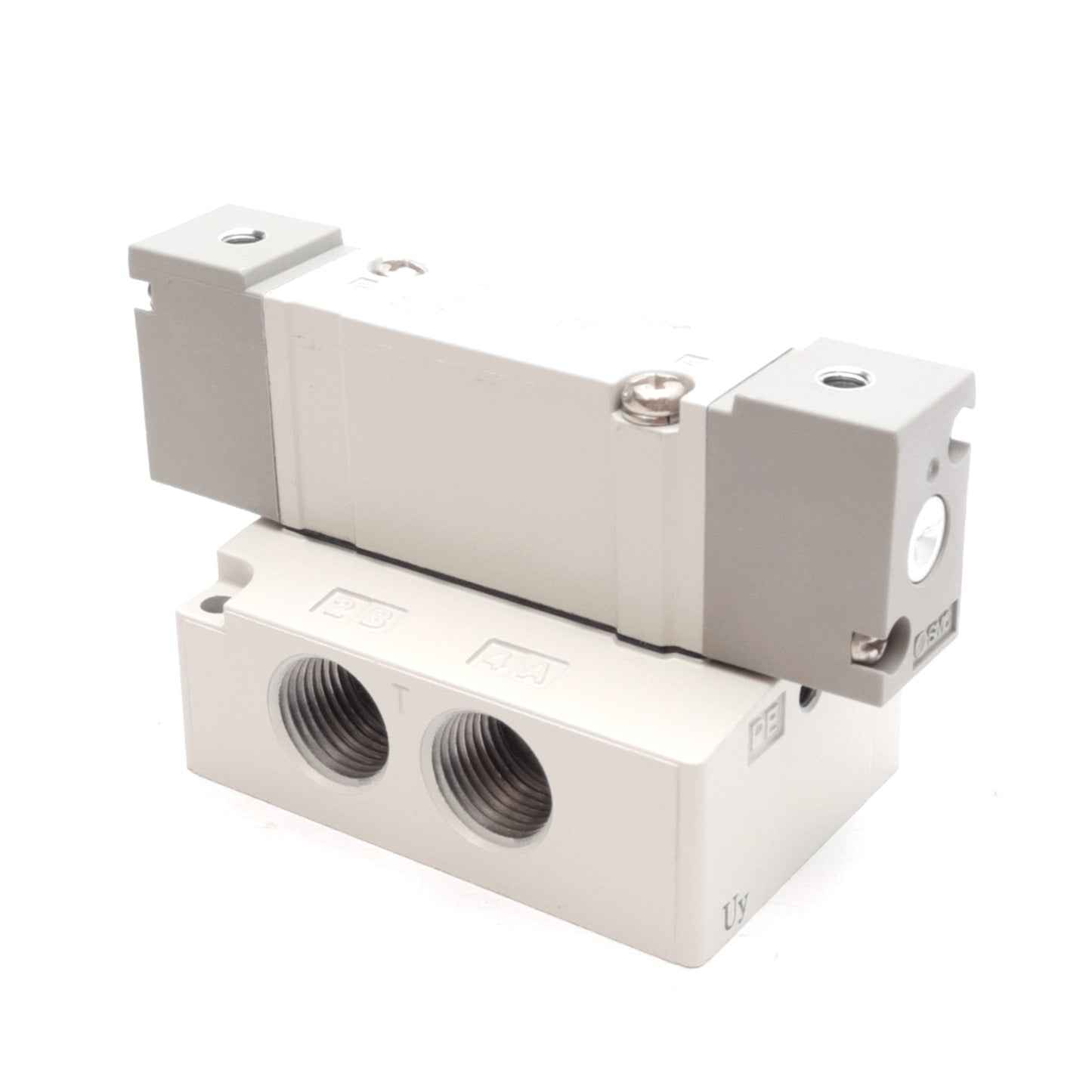 New SMC SYA7240-03T Air Operated Valve 5-Port 2-Position, -0.1 to 0.7MPa, 3/8in NPTF