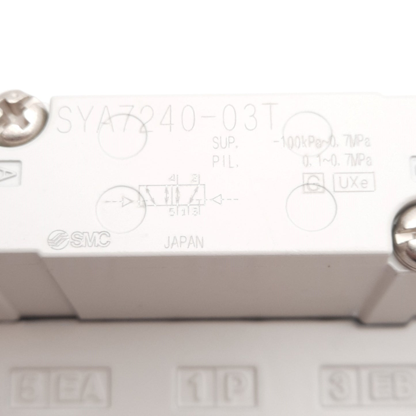 New SMC SYA7240-03T Air Operated Valve 5-Port 2-Position, -0.1 to 0.7MPa, 3/8in NPTF