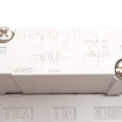 New SMC SYA7240-03T Air Operated Valve 5-Port 2-Position, -0.1 to 0.7MPa, 3/8in NPTF
