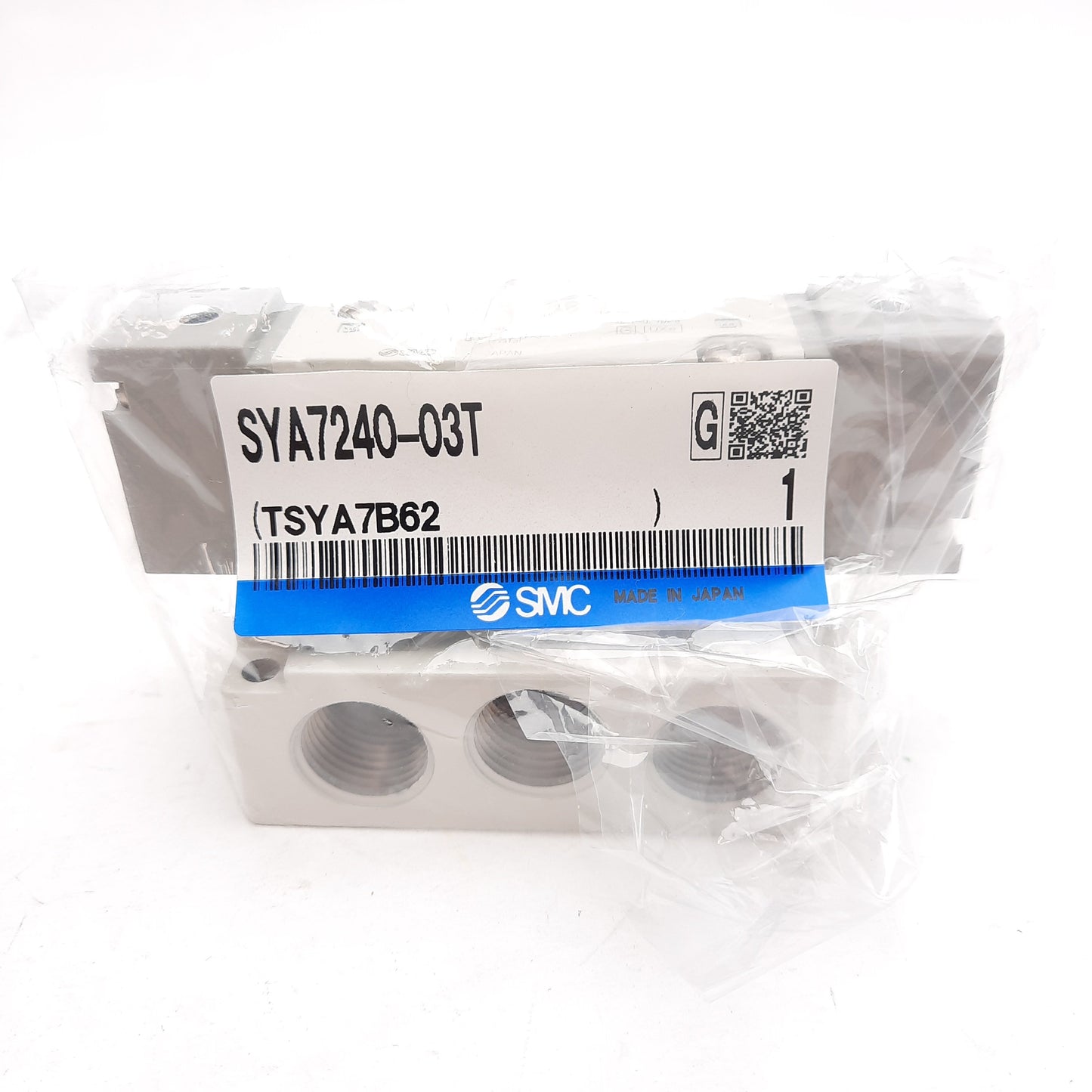 New SMC SYA7240-03T Air Operated Valve 5-Port 2-Position, -0.1 to 0.7MPa, 3/8in NPTF