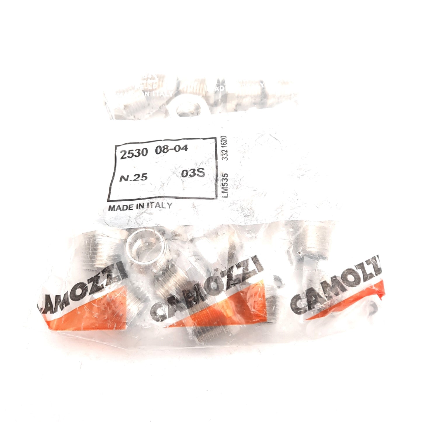 New Lot of 25 Camozzi 2530 08-04 Brass Bushings 1/2in NPTF Male to 1/4in NPTF Female