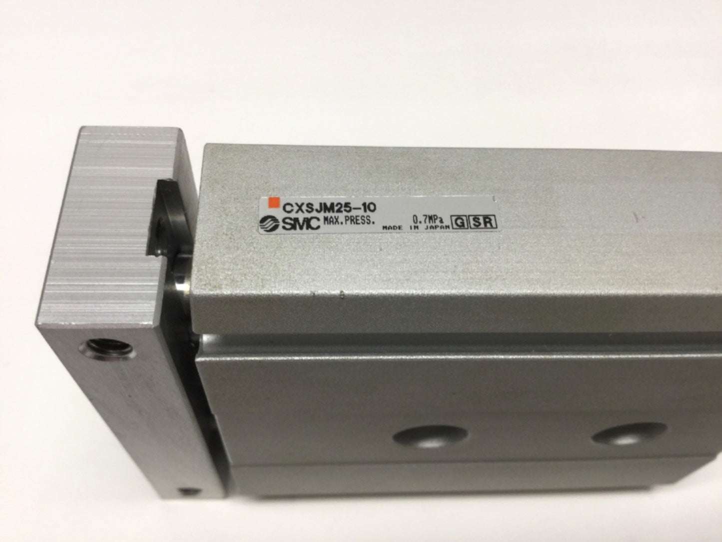Used SMC CXSJM25-10 Compact Dual-Rod Cylinder, Slide Bearing, 25mm Bore, 10mm Stroke