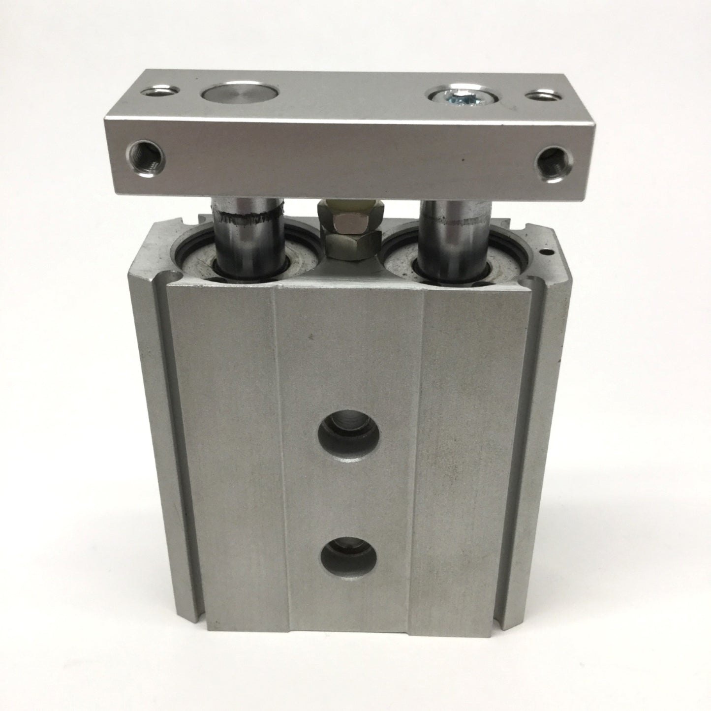 Used SMC CXSJM25-10 Compact Dual-Rod Cylinder, Slide Bearing, 25mm Bore, 10mm Stroke