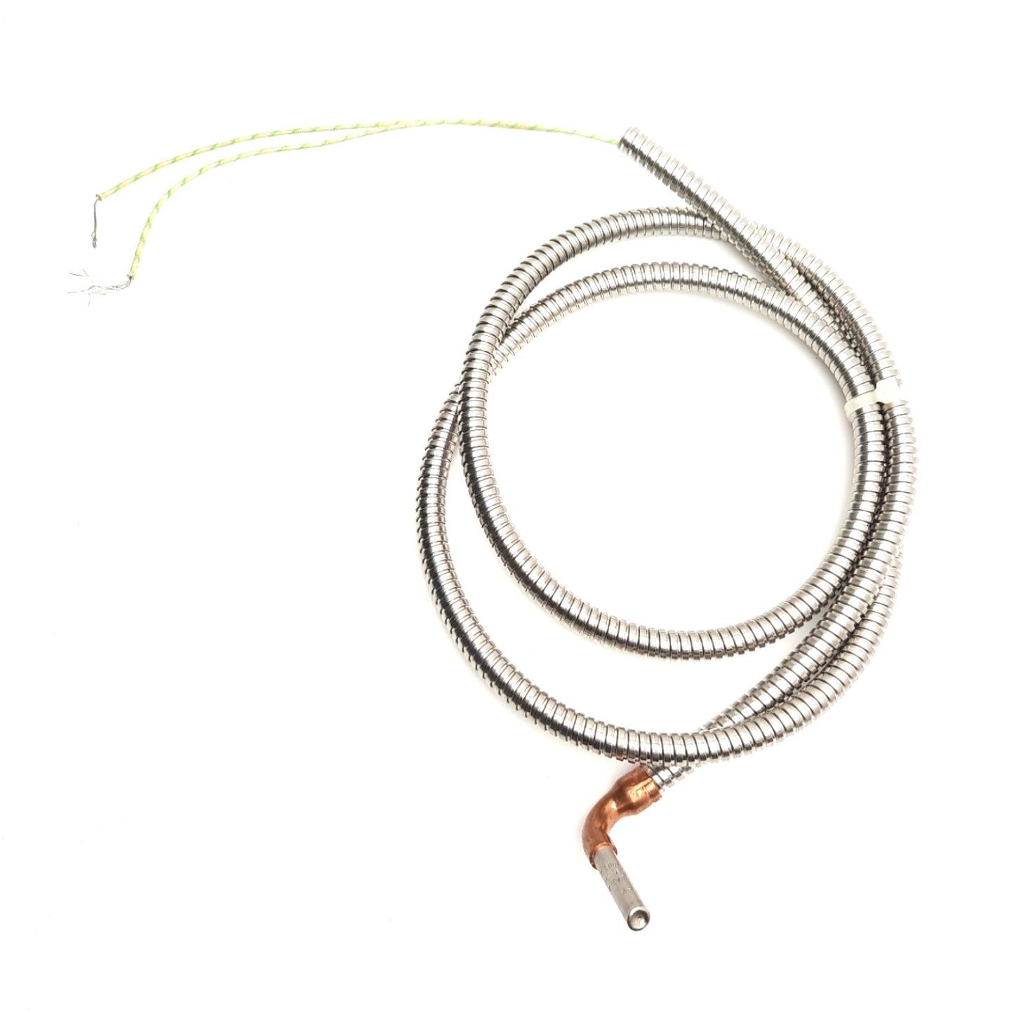 Used Watlow E1J42 Right Angle Cartridge Heater, 1/4" x 1-1/2", 120V 200W, SS Hose