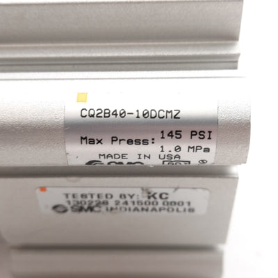 New SMC CQ2B40-10DCMZ Compact Cylinder, ø40mm Bore, 10mm Stroke, 0.05-1.0MPa, Rc1/8