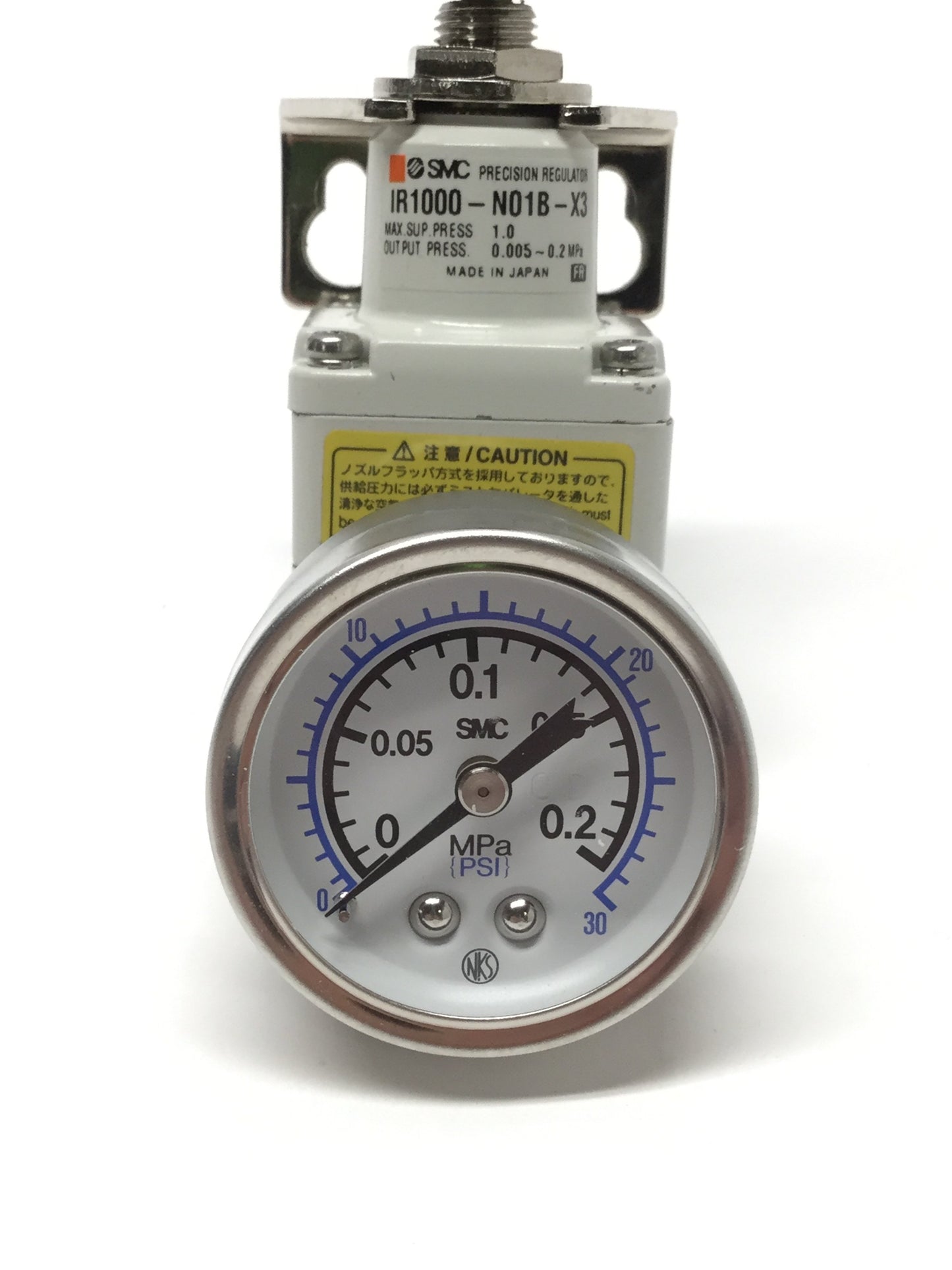 Used SMC IR1000-N01B-X3 Precision Pressure Regulator, 0.005-0.2MPa Out, 1/8" NPT