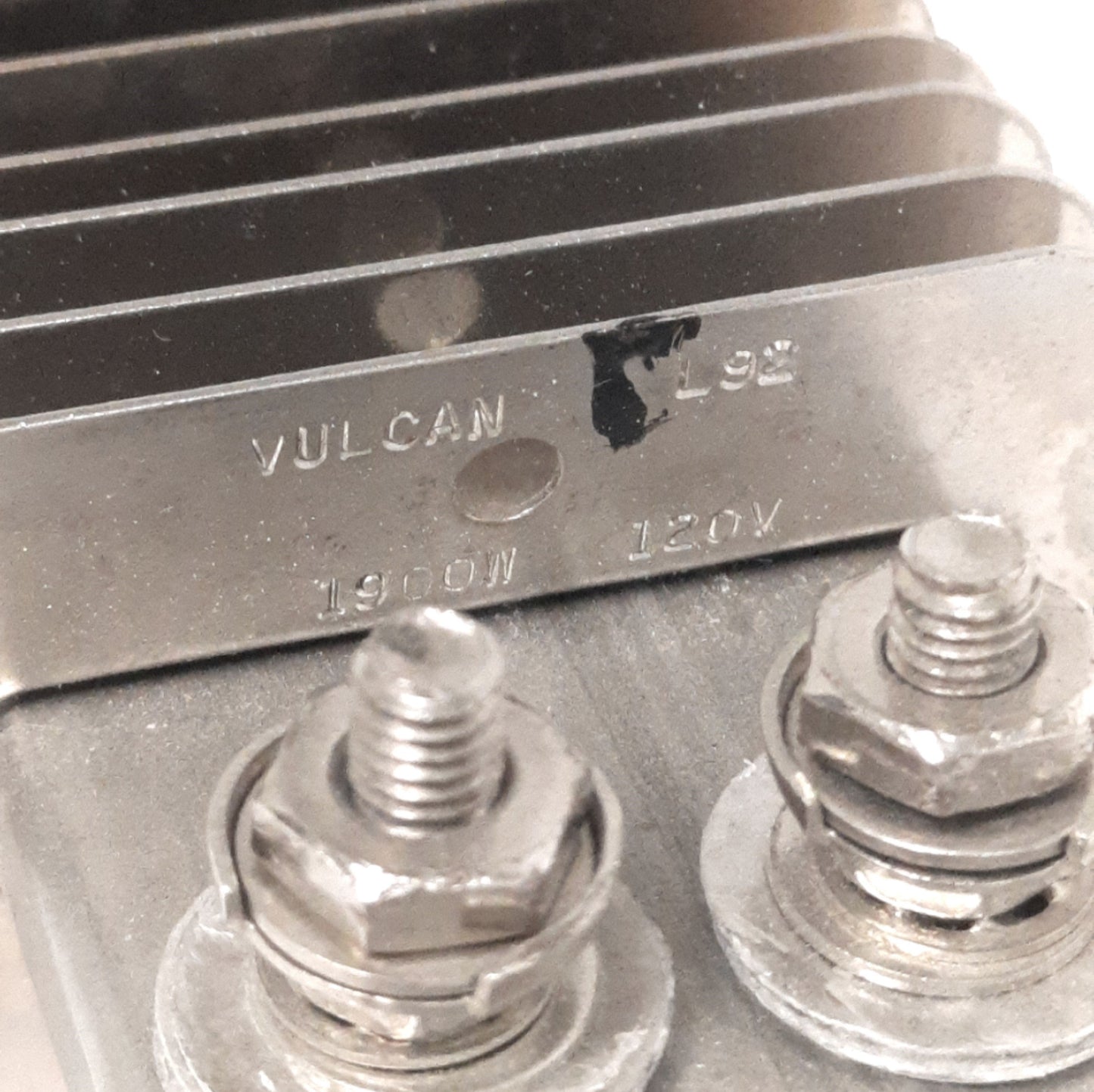 Used Vulcan OSF1521-1900A L92 Finned Strip Heater, 21" x 2", 120VAC, 1900W