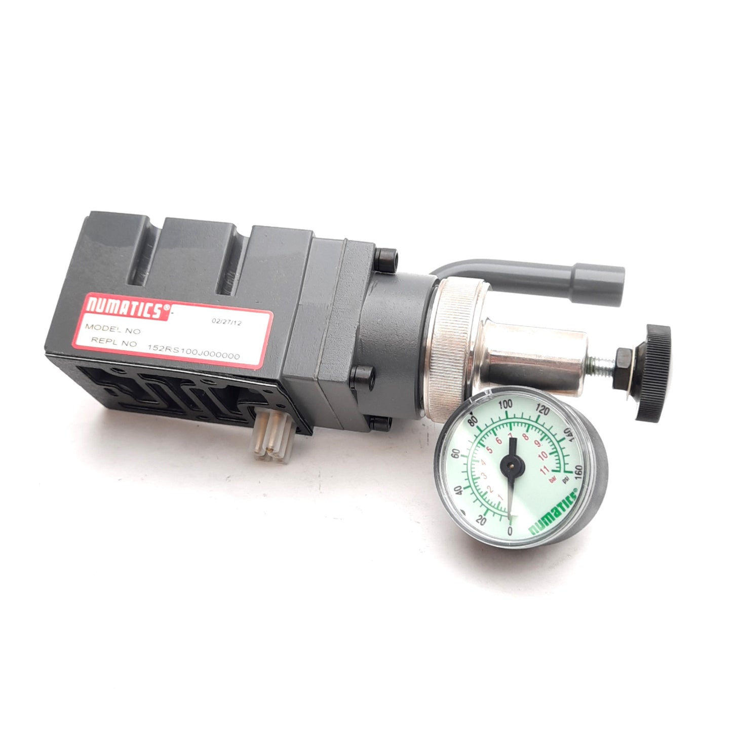 New Numatics 152RS100J000000 Regulator Unit For MK 15/PA 15, 10-130PSIG, 1/4in NPTF