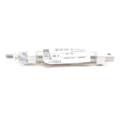 New SMC CD85N25-100C-B Pneumatic Cylinder, ø25mm Bore, 100mm Stroke, 1.0MPa, G1/8