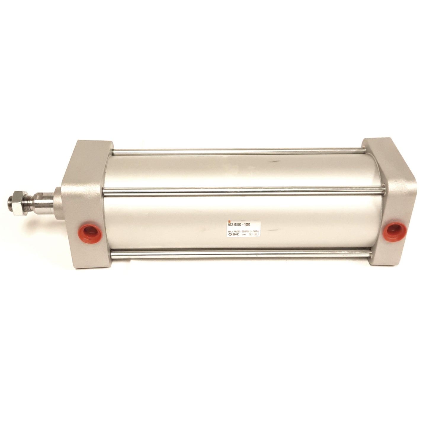 New SMC NCA1B400-1000 Pneumatic Cylinder, ø4in Bore, 10in Stroke, 250psi, 1/2in NPTF