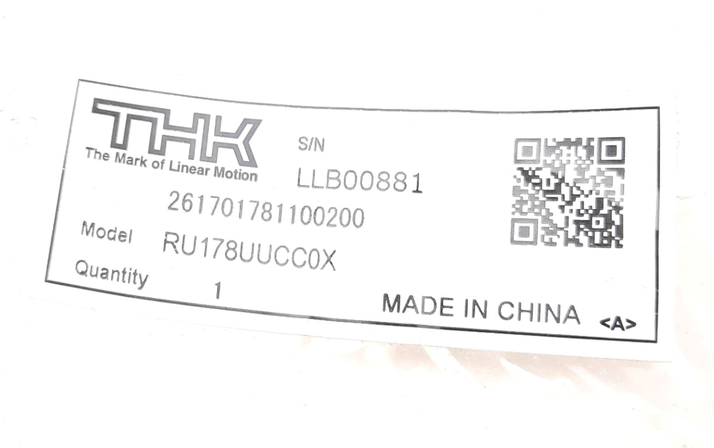 New THK RU178UUCC0X Cross Roller Bearing 240 O.D, 115 I.D, 28mm Width, 135000N