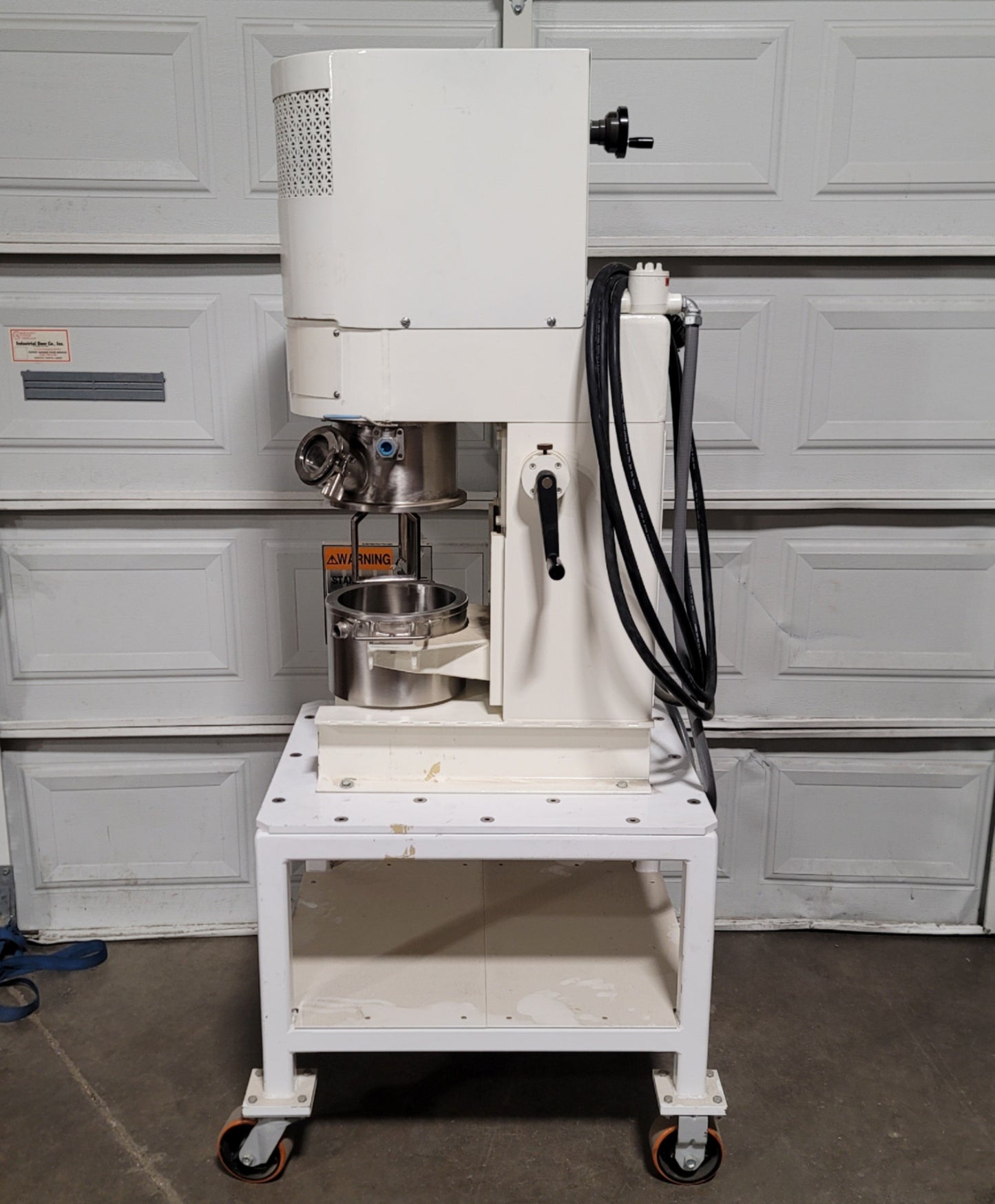 Used Premier Mill PLM-5 Planetary Mixer With Vacuum Cover, 1/2HP, 5L Cap, 460VAC 3Ph