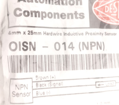 Robohand OISN-014 Inductive Proximity Sensor Switch NPN, 10-30VDC, 1mm Distance