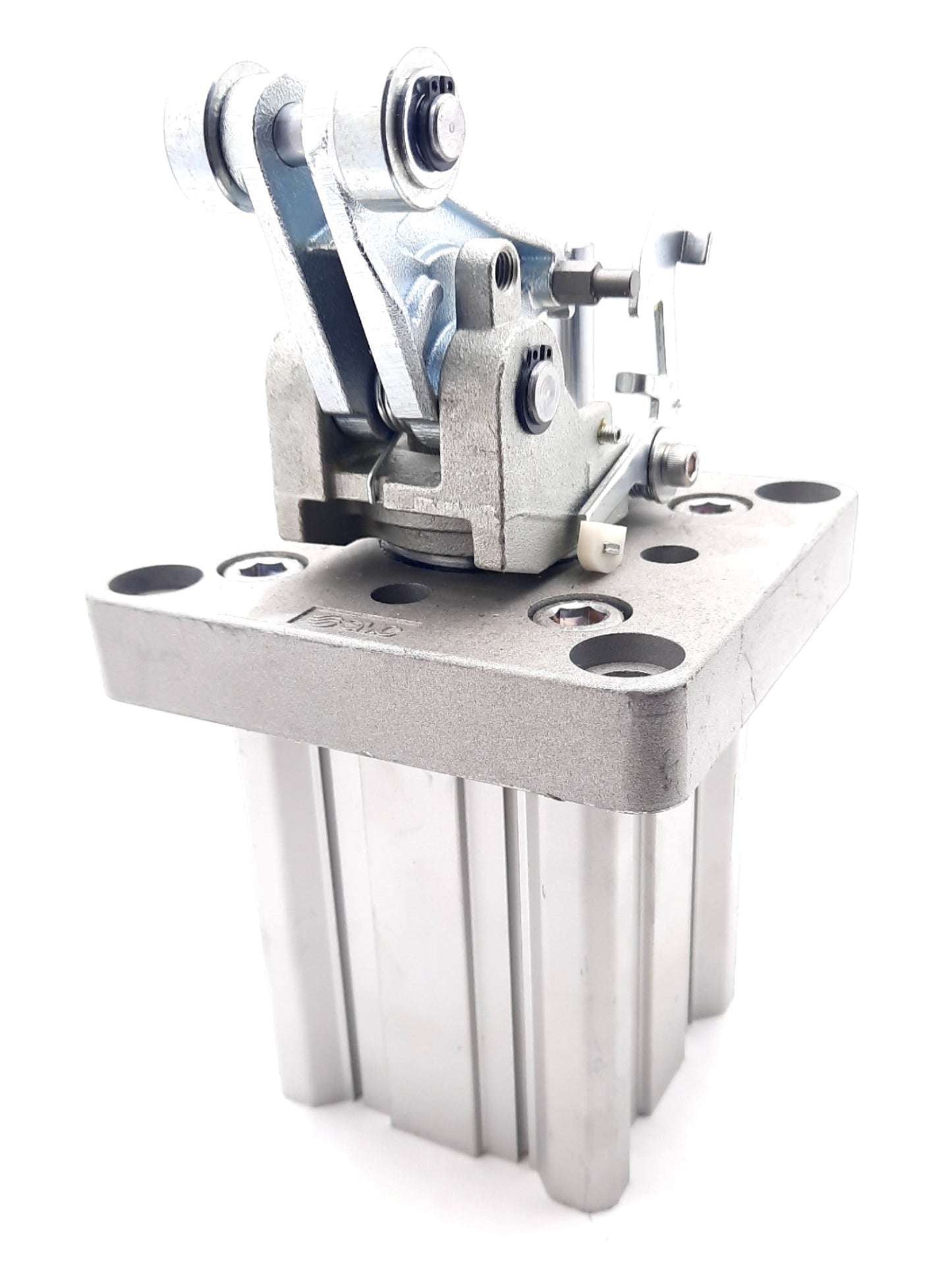 Used SMC RS2H80TN-40DM-DCSQ-M9P Stopper Cylinder Double Acting 80mm Bore 40mm Stroke