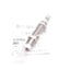 New Fuji Latex FK-1210M-C Fixed Shock Absorber, M12, 10mm Stroke, 6.86J, 2m/s