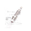 New Fuji Latex FK-1210M-C Fixed Shock Absorber, M12, 10mm Stroke, 6.86J, 2m/s