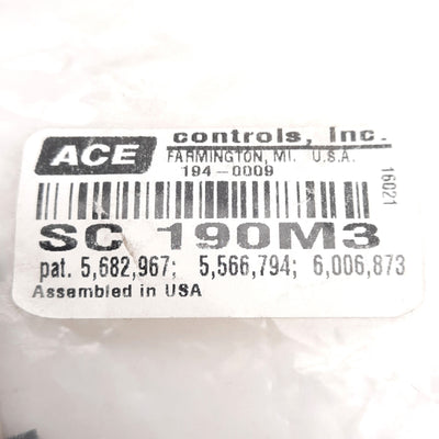 New Ace Controls SC190M3 Fixed Shock Absorber, M14, 16mm Stroke, 25J, 3.66m/s